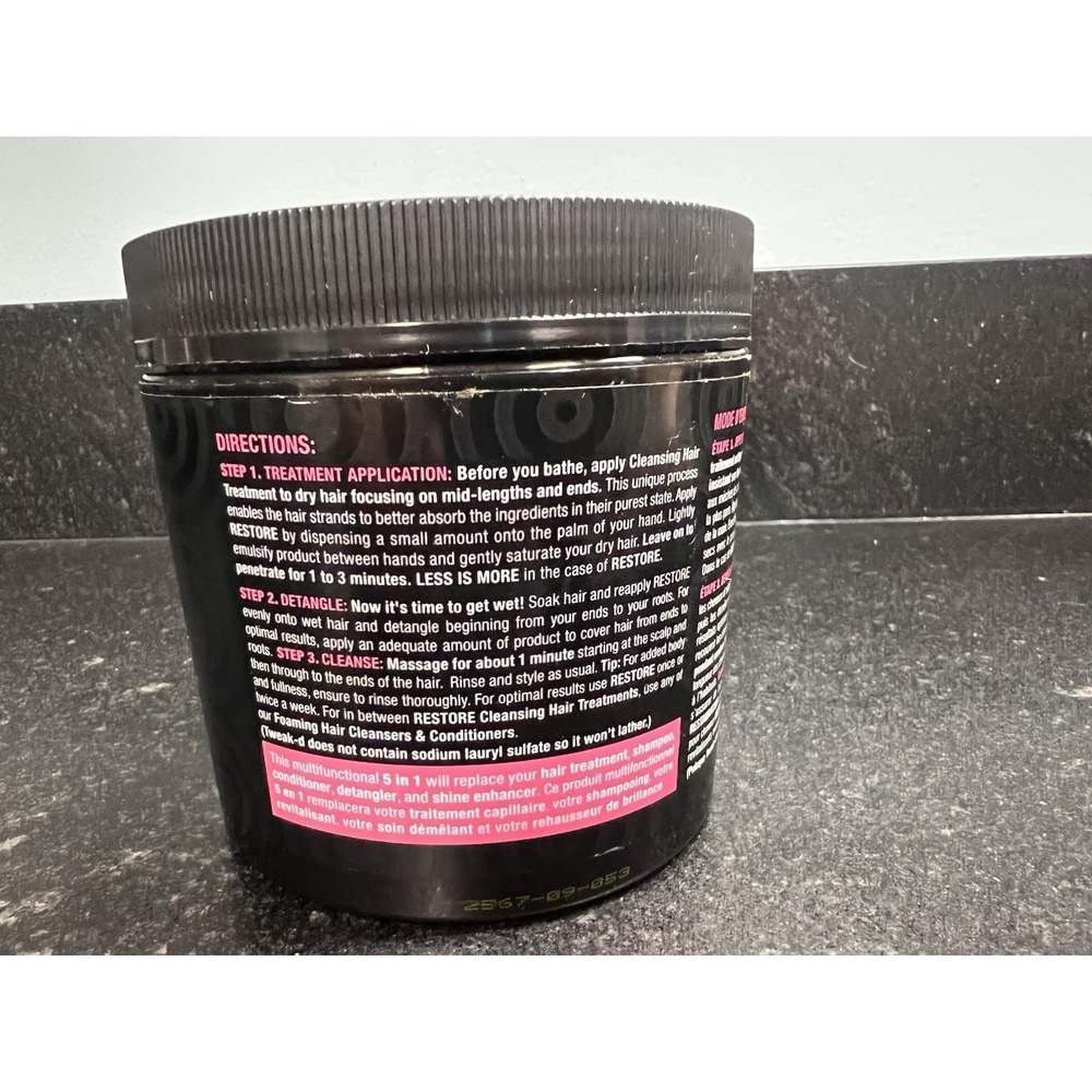 Tweak'd W/ Dhatelo Restore Cleansing Hair Treatment Amber Vanilla 13.05 Fl Oz - Picture 2 of 5